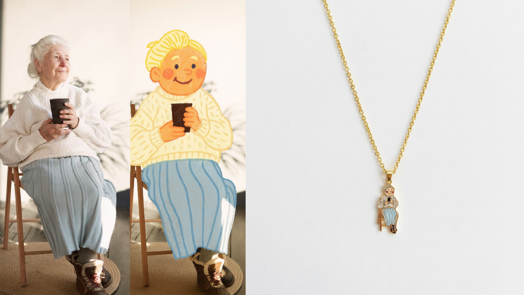 Photo-to-Portrait Pendant